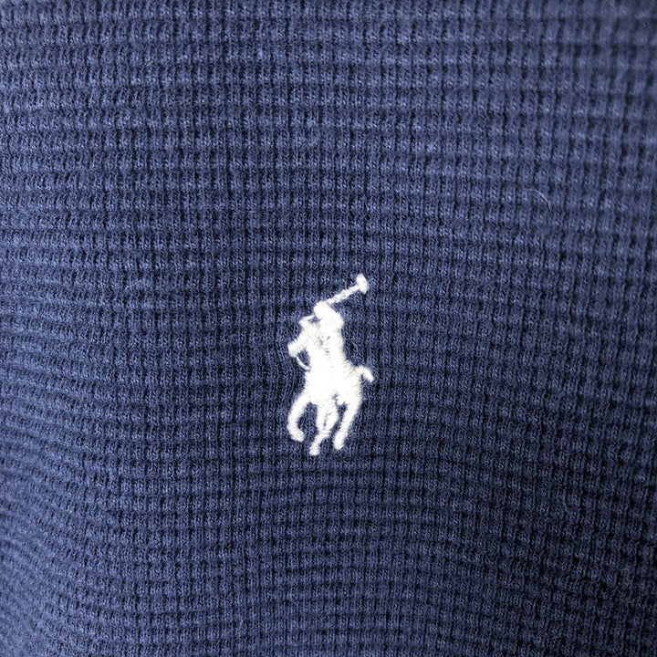 Ralph Lauren POLO RALPH LAUREN Thermal Long T-Shirt Men's XL cotton navy blue type Vintage Second Hand