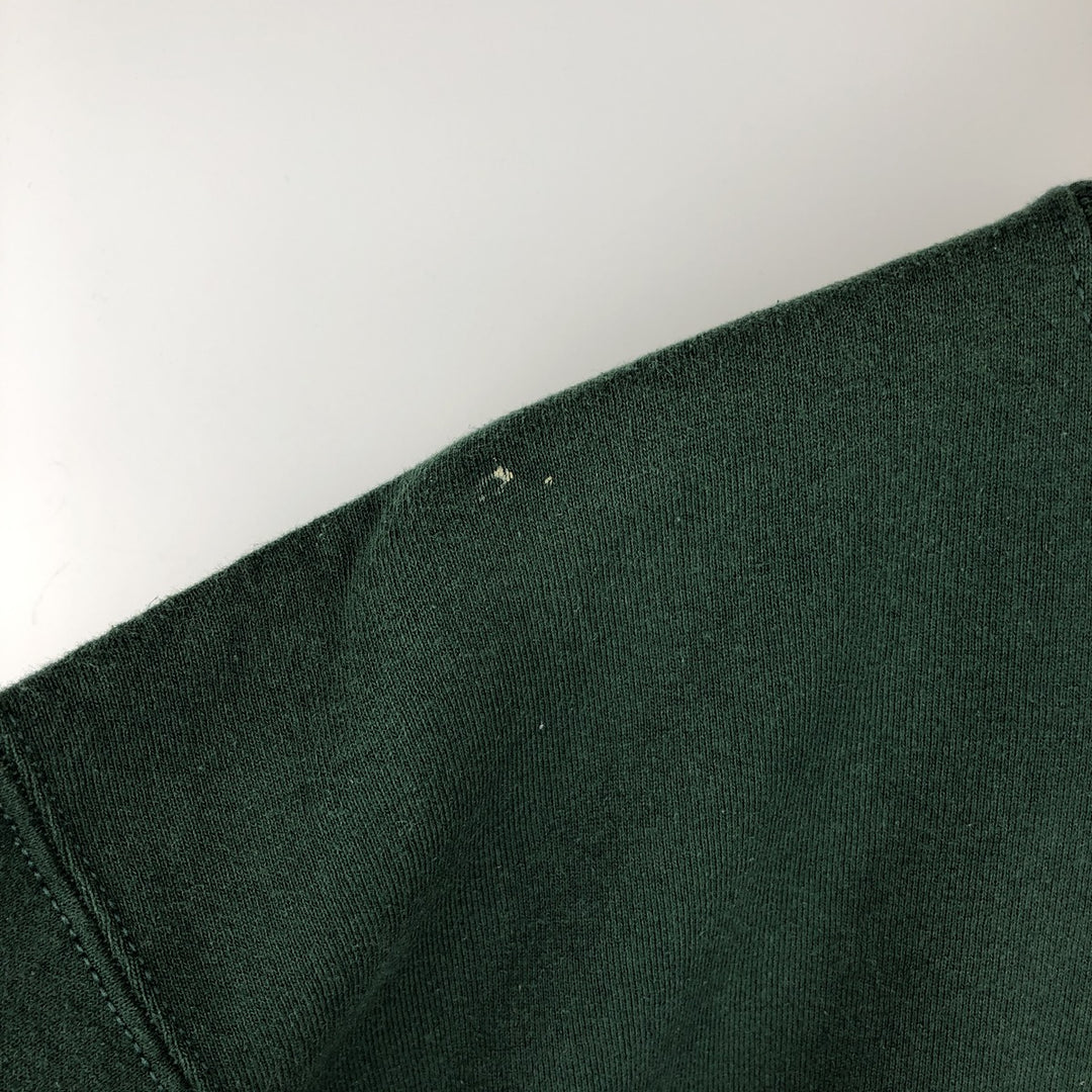 90'S Fruit of the Loom printed sweatshirt, made in the USA, men's XL size, vintage cotton Green type dark green Vintage Second Hand
