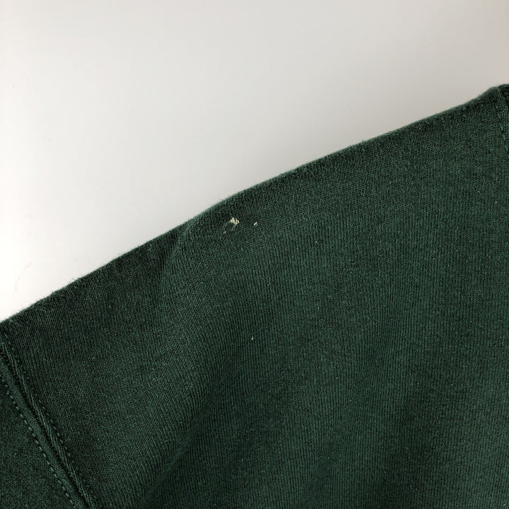 90'S Fruit of the Loom printed sweatshirt, made in the USA, men's XL size, vintage cotton Green type dark green Vintage Second Hand