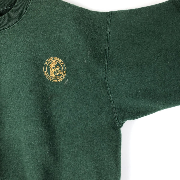 90'S Fruit of the Loom printed sweatshirt, made in the USA, men's XL size, vintage cotton Green type dark green Vintage Second Hand