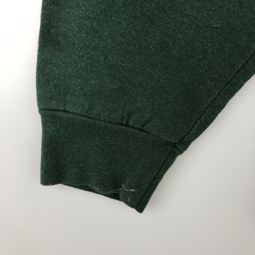 90'S Fruit of the Loom printed sweatshirt, made in the USA, men's XL size, vintage cotton Green type dark green Vintage Second Hand
