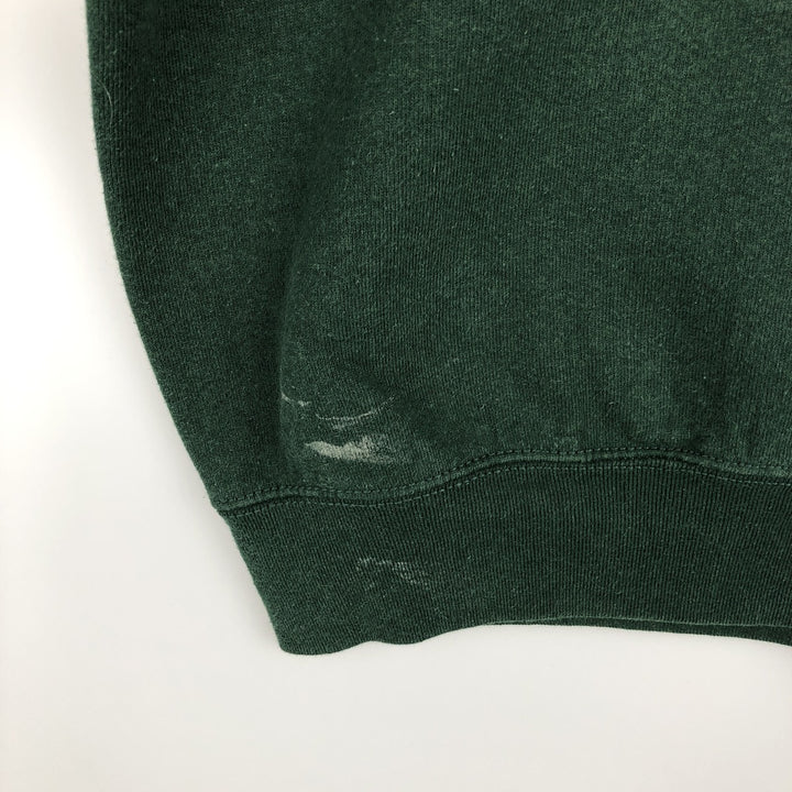 90'S Fruit of the Loom printed sweatshirt, made in the USA, men's XL size, vintage cotton Green type dark green Vintage Second Hand