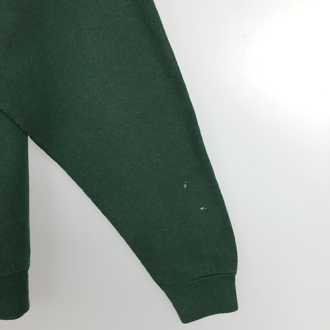 90'S Fruit of the Loom printed sweatshirt, made in the USA, men's XL size, vintage cotton Green type dark green Vintage Second Hand
