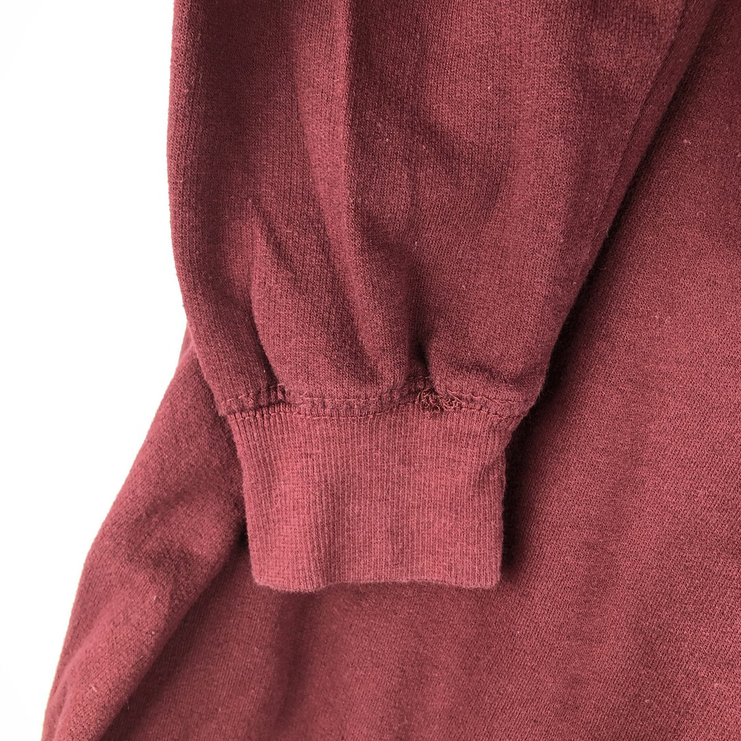 DEF LEPPARD Leopard Pattern Band Sweatshirt, Men's Size M cotton burgundy type Vintage Second Hand