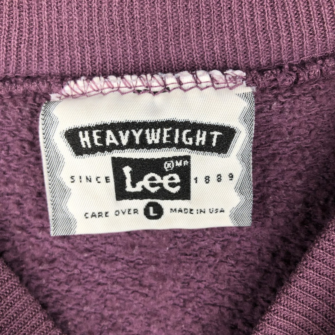 Vintage 90'S Lee printed sweatshirt, made in USA, size L for men cotton purple type Vintage Second Hand