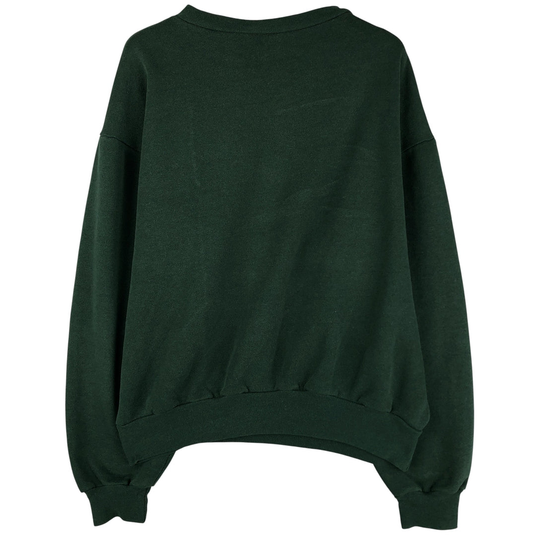 THE GREAT DIVLIDE Two-Tone Print Sweatshirt, Made in USA, Men's Size L, Vintage cotton Green type dark green Vintage Second Hand