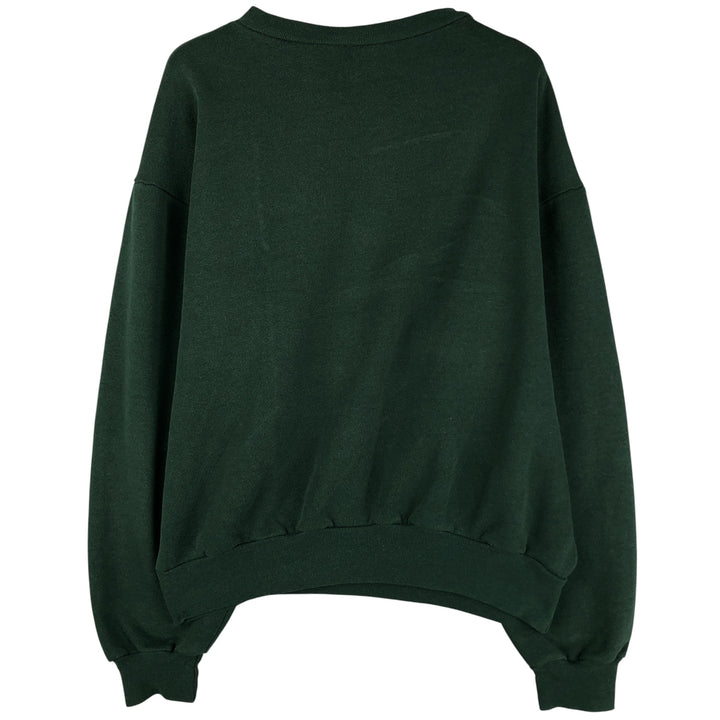 THE GREAT DIVLIDE Two-Tone Print Sweatshirt, Made in USA, Men's Size L, Vintage cotton Green type dark green Vintage Second Hand