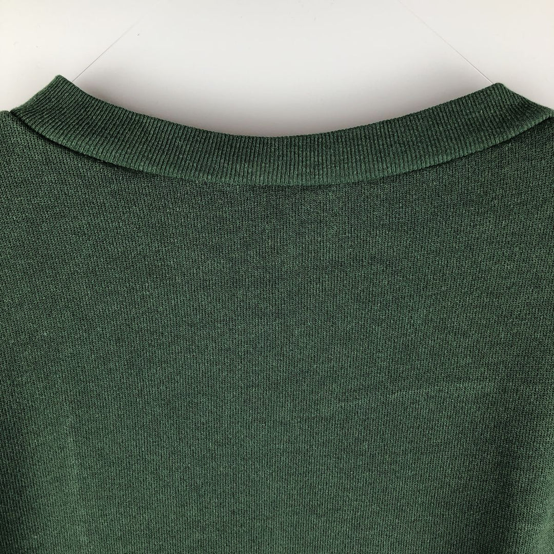 THE GREAT DIVLIDE Two-Tone Print Sweatshirt, Made in USA, Men's Size L, Vintage cotton Green type dark green Vintage Second Hand
