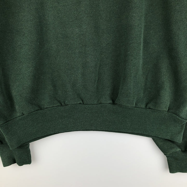 THE GREAT DIVLIDE Two-Tone Print Sweatshirt, Made in USA, Men's Size L, Vintage cotton Green type dark green Vintage Second Hand