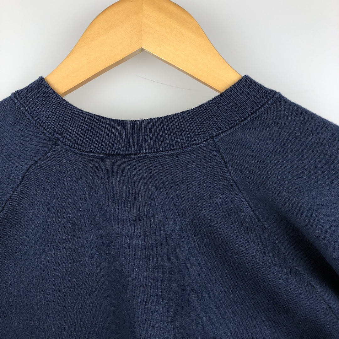 Vintage 80's Fruit of the Loom printed sweatshirt, made in the USA, size XL for men cotton navy blue type Vintage Second Hand