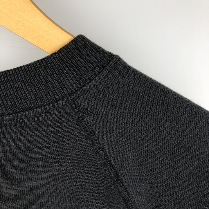 Vintage 80'S Hanes Blue Tag Printed Sweatshirt, Made in USA, Men's XL cotton black type Vintage Second Hand