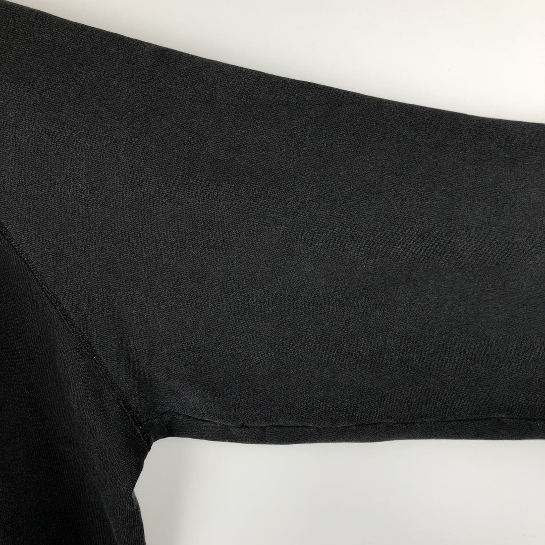Vintage 80'S Hanes Blue Tag Printed Sweatshirt, Made in USA, Men's XL cotton black type Vintage Second Hand