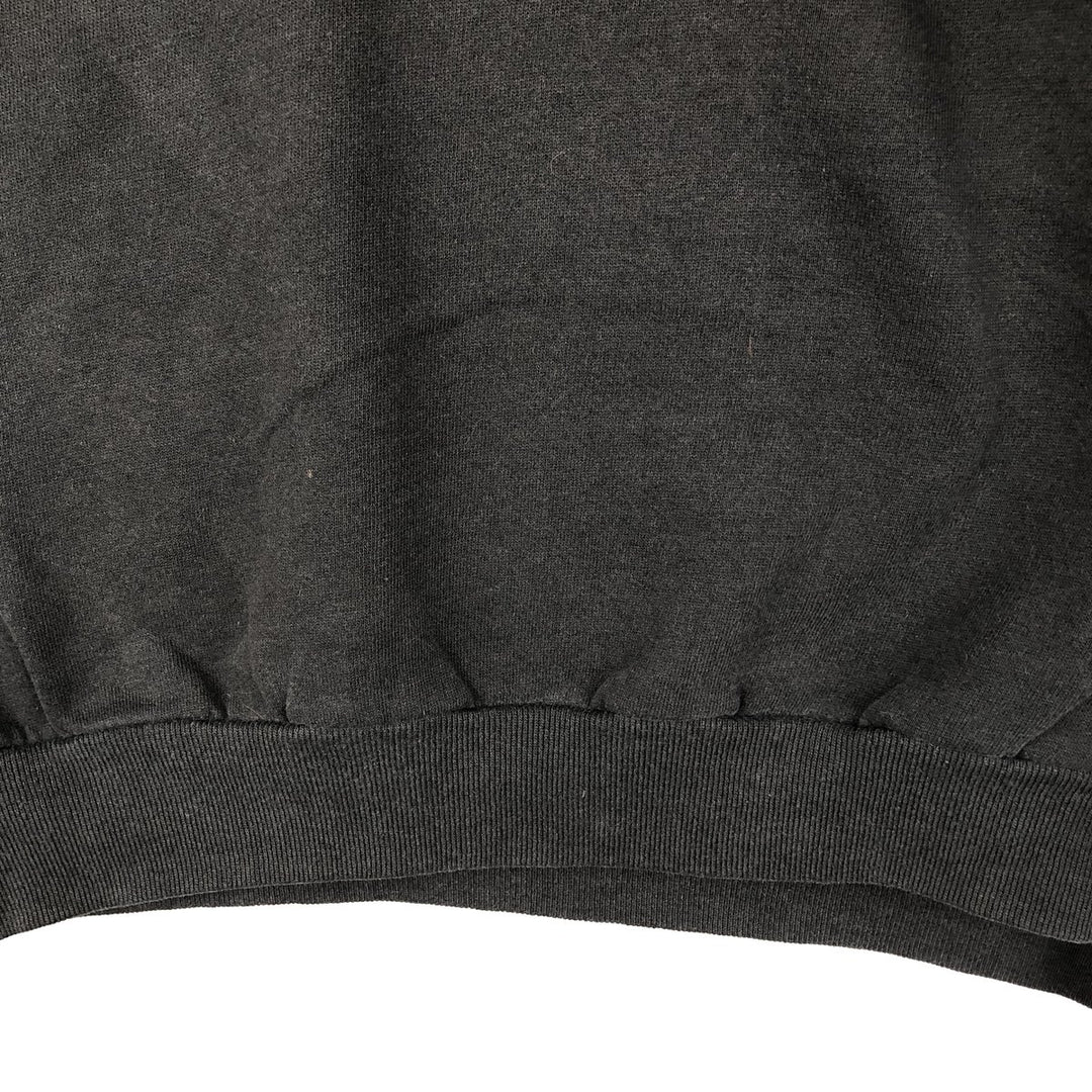 Vintage 80s-90'S Jerzees printed sweatshirt, sweatshirt, made in USA, men's XL size cotton black type Vintage Second Hand