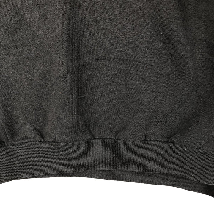 Vintage 80s-90'S Jerzees printed sweatshirt, sweatshirt, made in USA, men's XL size cotton black type Vintage Second Hand