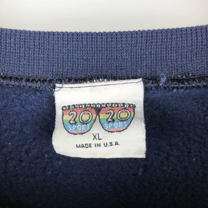 2000'S 20sport PENN STATE Pennsylvania State University College Sweatshirt, Made in USA, Men's Size XL cotton navy blue type Vintage Second Hand