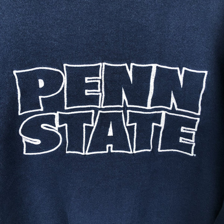 2000'S 20sport PENN STATE Pennsylvania State University College Sweatshirt, Made in USA, Men's Size XL cotton navy blue type Vintage Second Hand