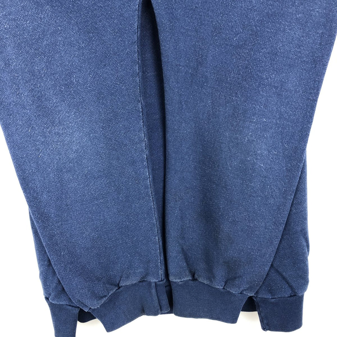 Printed sweatshirt, Made in USA, Men's size M cotton blue type Vintage Second Hand