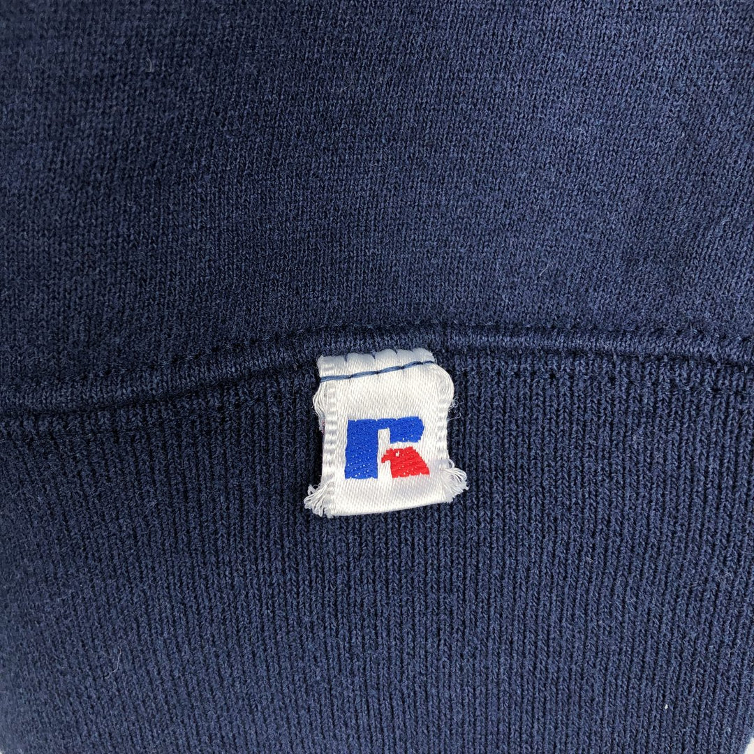 Vintage 80s-90'S Russell printed sweatshirt, Made in USA, Men's XL cotton navy blue type Vintage Second Hand