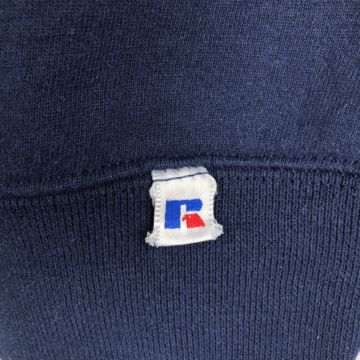 Vintage 80s-90'S Russell printed sweatshirt, Made in USA, Men's XL cotton navy blue type Vintage Second Hand