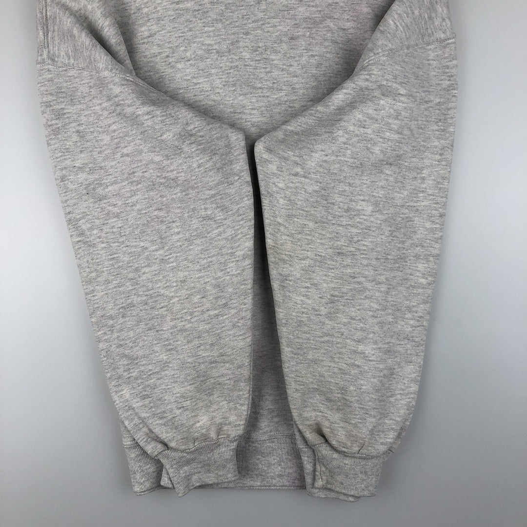 Vintage 80s-90'S Jerzees printed sweatshirt, sweatshirt, made in USA, men's XL size cotton gray type Vintage Second Hand