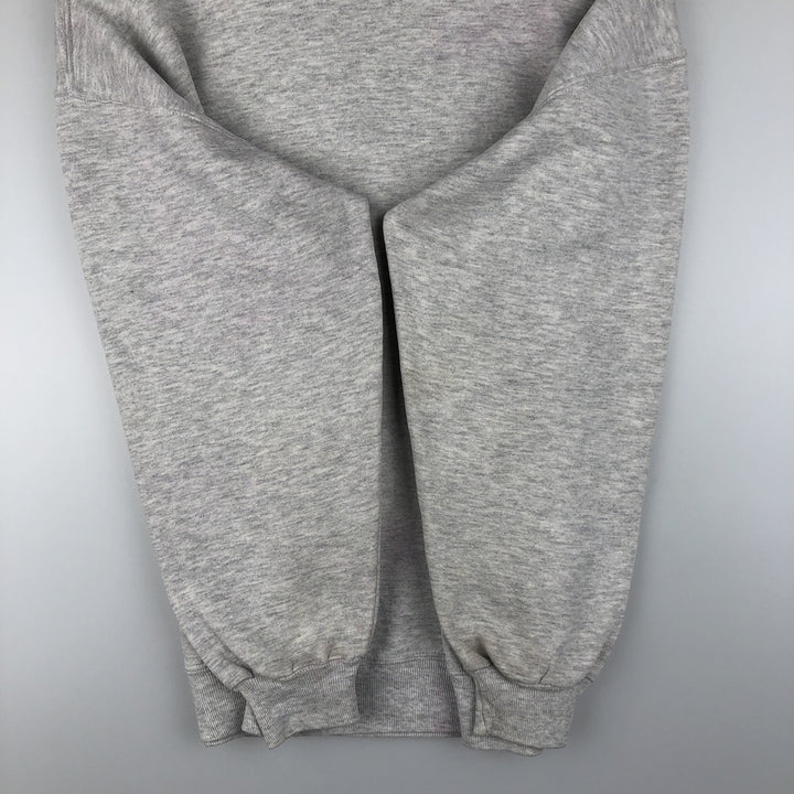 Vintage 80s-90'S Jerzees printed sweatshirt, sweatshirt, made in USA, men's XL size cotton gray type Vintage Second Hand