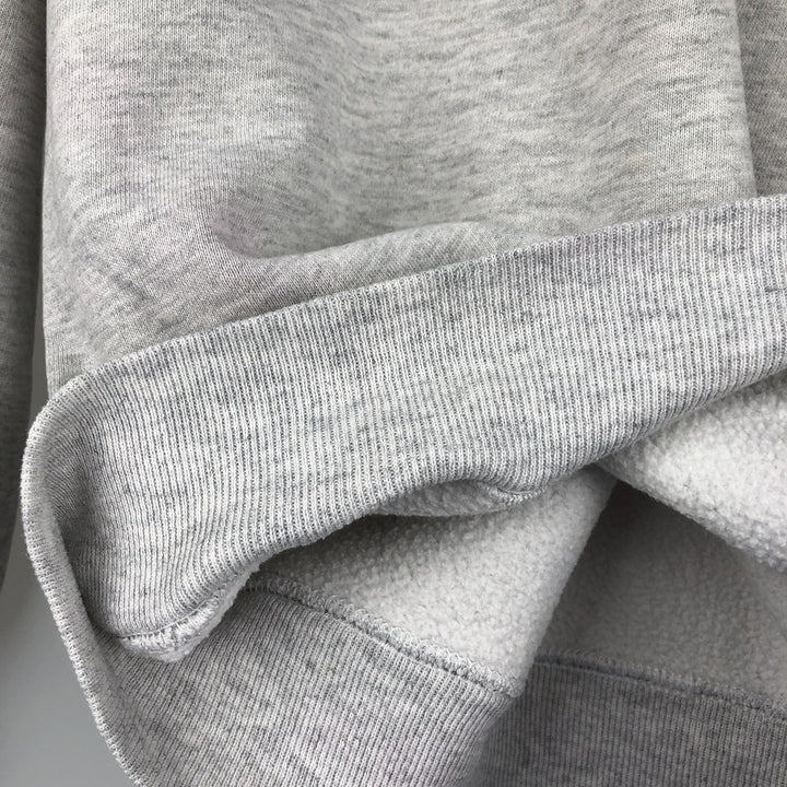 Vintage 80s-90'S Jerzees printed sweatshirt, sweatshirt, made in USA, men's XL size cotton gray type Vintage Second Hand