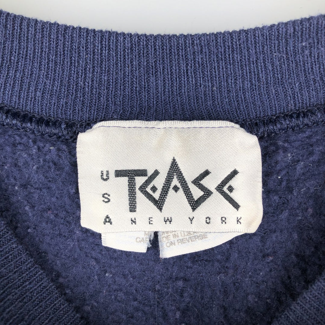 Vintage 90'S TEASE A NEW YORK printed sweatshirt, made in the USA, size L, men's cotton navy blue type Vintage Second Hand
