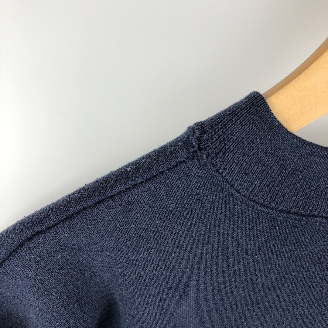 Vintage 90'S Tultex printed sweatshirt, USA made, men's size L. cotton navy blue type Vintage Second Hand