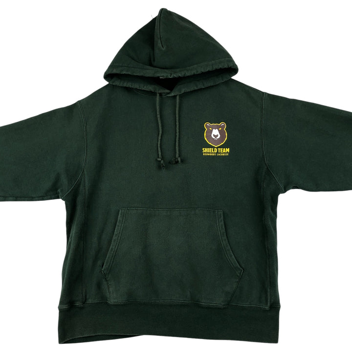 Champion REVERSE WEAVE Reverse Weave Sweat Pullover Hoodie Men's L size cotton Green type dark green Vintage Second Hand