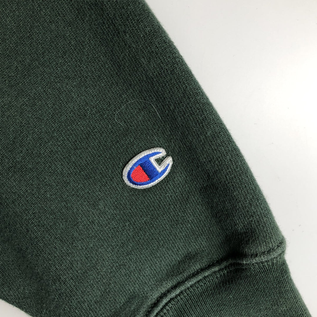 Champion REVERSE WEAVE Reverse Weave Sweat Pullover Hoodie Men's L size cotton Green type dark green Vintage Second Hand