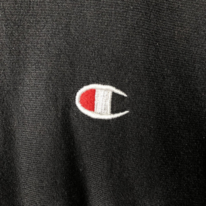 Champion REVERSE WEAVE Reverse Weave Sweat Pullover Hoodie Men's L size cotton black type Vintage Second Hand
