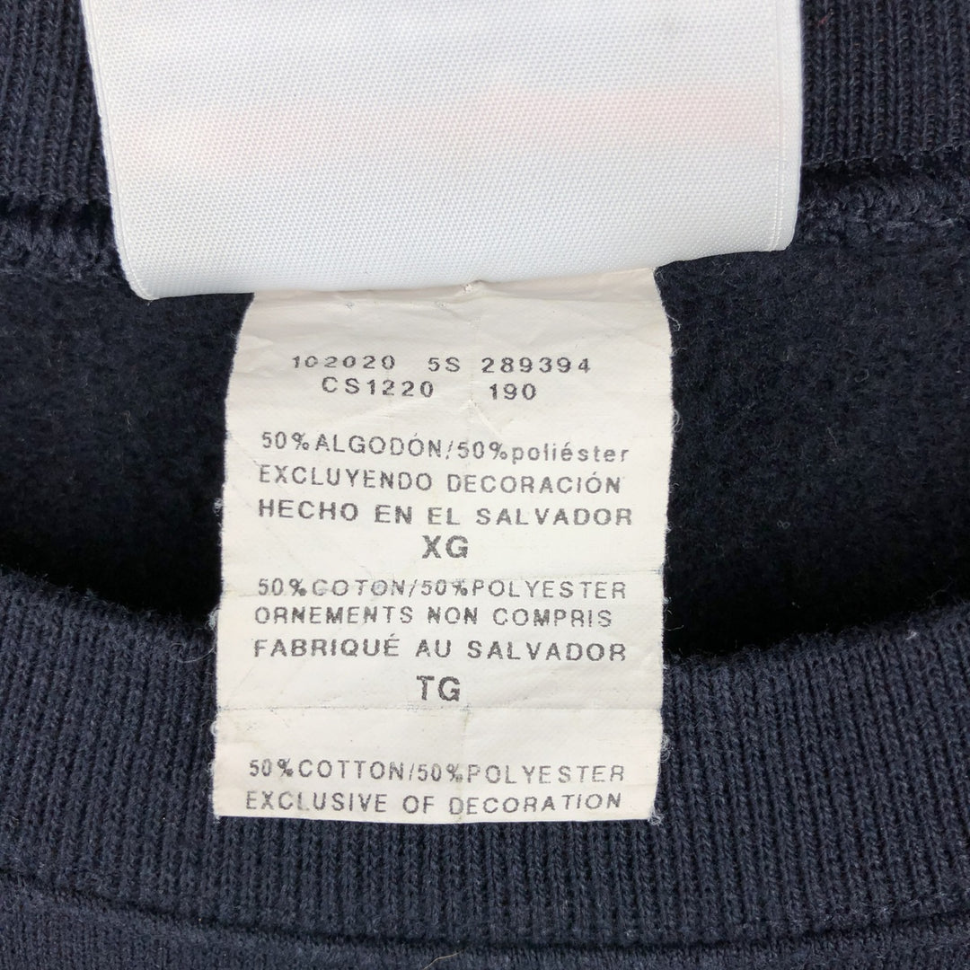 Champion Authentic Athletics Wear College Sweatshirt, Men's XL cotton navy blue type Vintage Second Hand