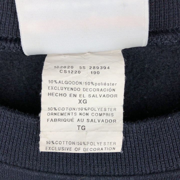 Champion Authentic Athletics Wear College Sweatshirt, Men's XL cotton navy blue type Vintage Second Hand