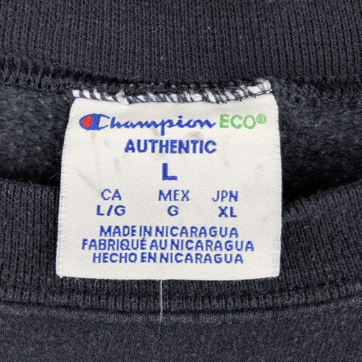 Champion ECO AUTHENTIC College Sweatshirt, Men's Size L unclear navy blue type Vintage Second Hand