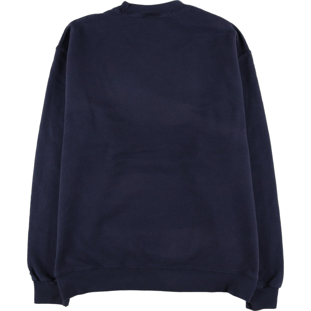 Champion College Sweatshirt, Men's Size L cotton navy blue type Vintage Second Hand
