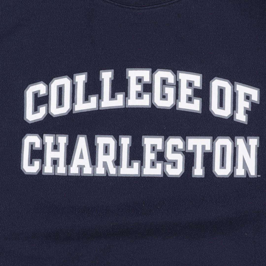 Champion College Sweatshirt, Men's Size L cotton navy blue type Vintage Second Hand