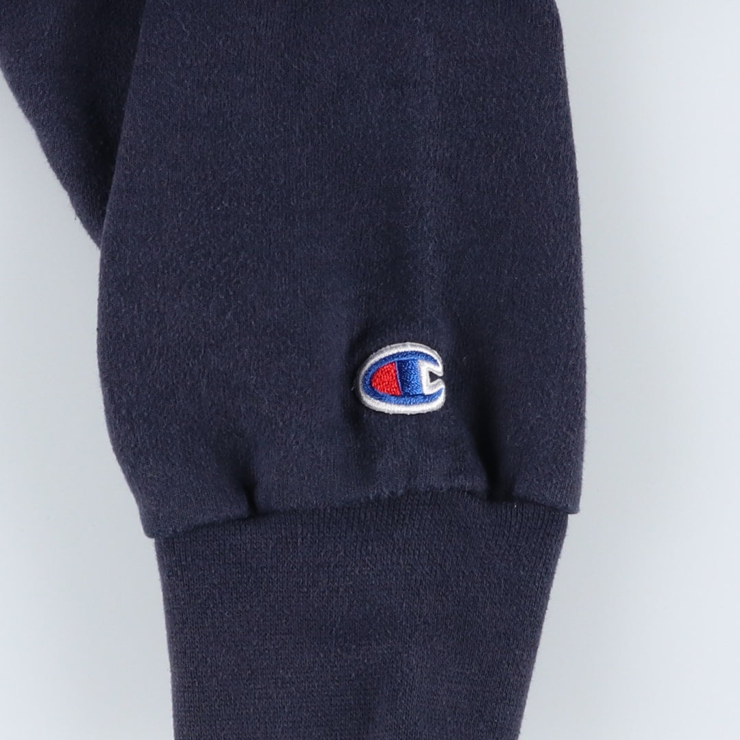 Champion College Sweatshirt, Men's Size L cotton navy blue type Vintage Second Hand