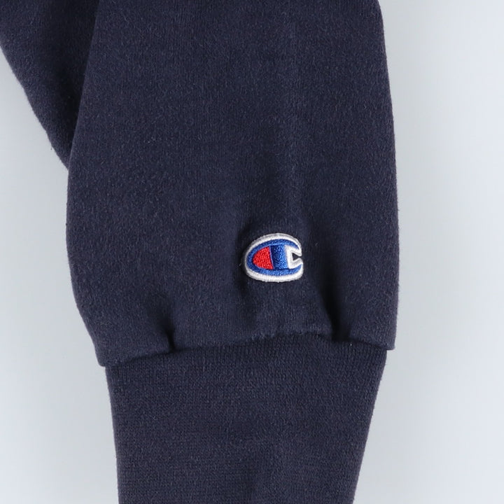 Champion College Sweatshirt, Men's Size L cotton navy blue type Vintage Second Hand