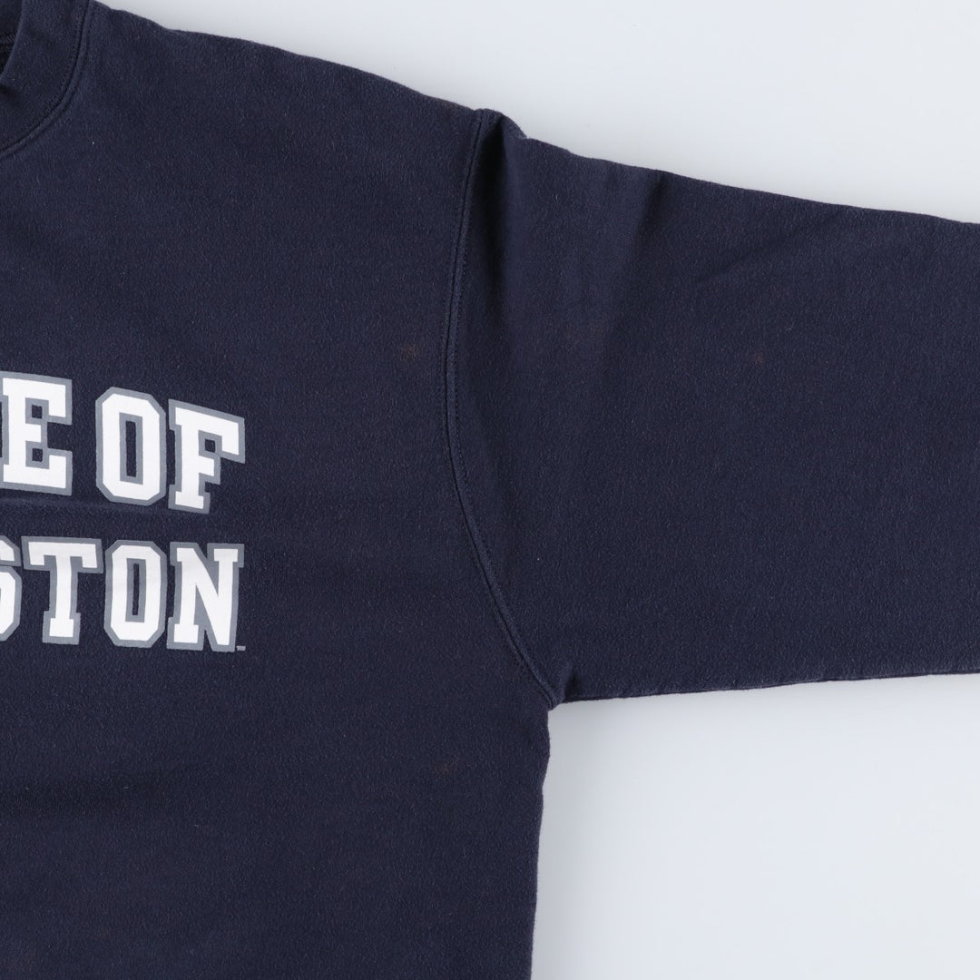 Champion College Sweatshirt, Men's Size L cotton navy blue type Vintage Second Hand