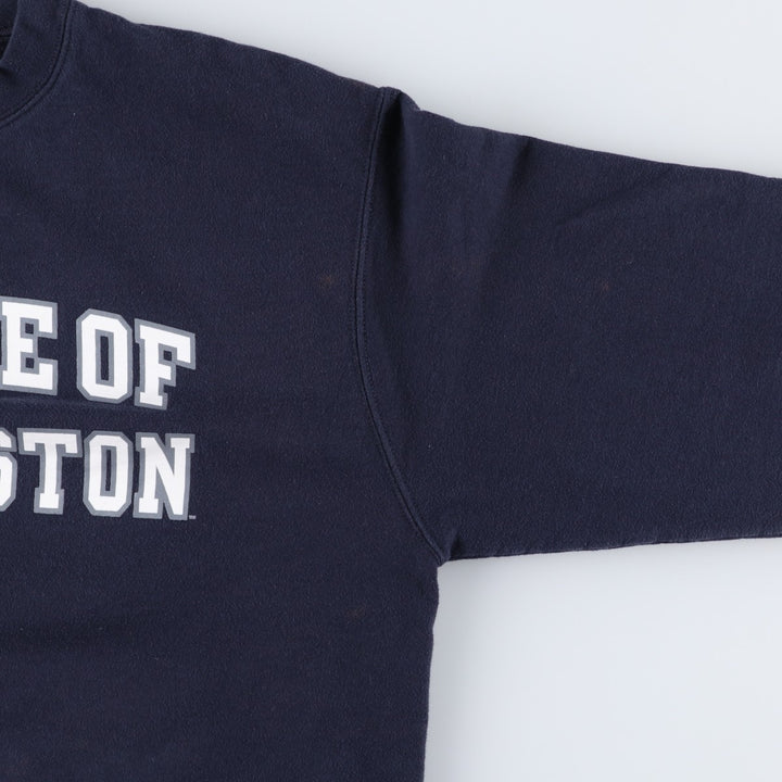 Champion College Sweatshirt, Men's Size L cotton navy blue type Vintage Second Hand