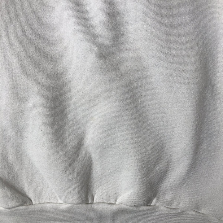 80'S Screen Stars Late Show with David Letterman Print Sweatshirt, Men's Size Medium cotton white type Vintage Second Hand