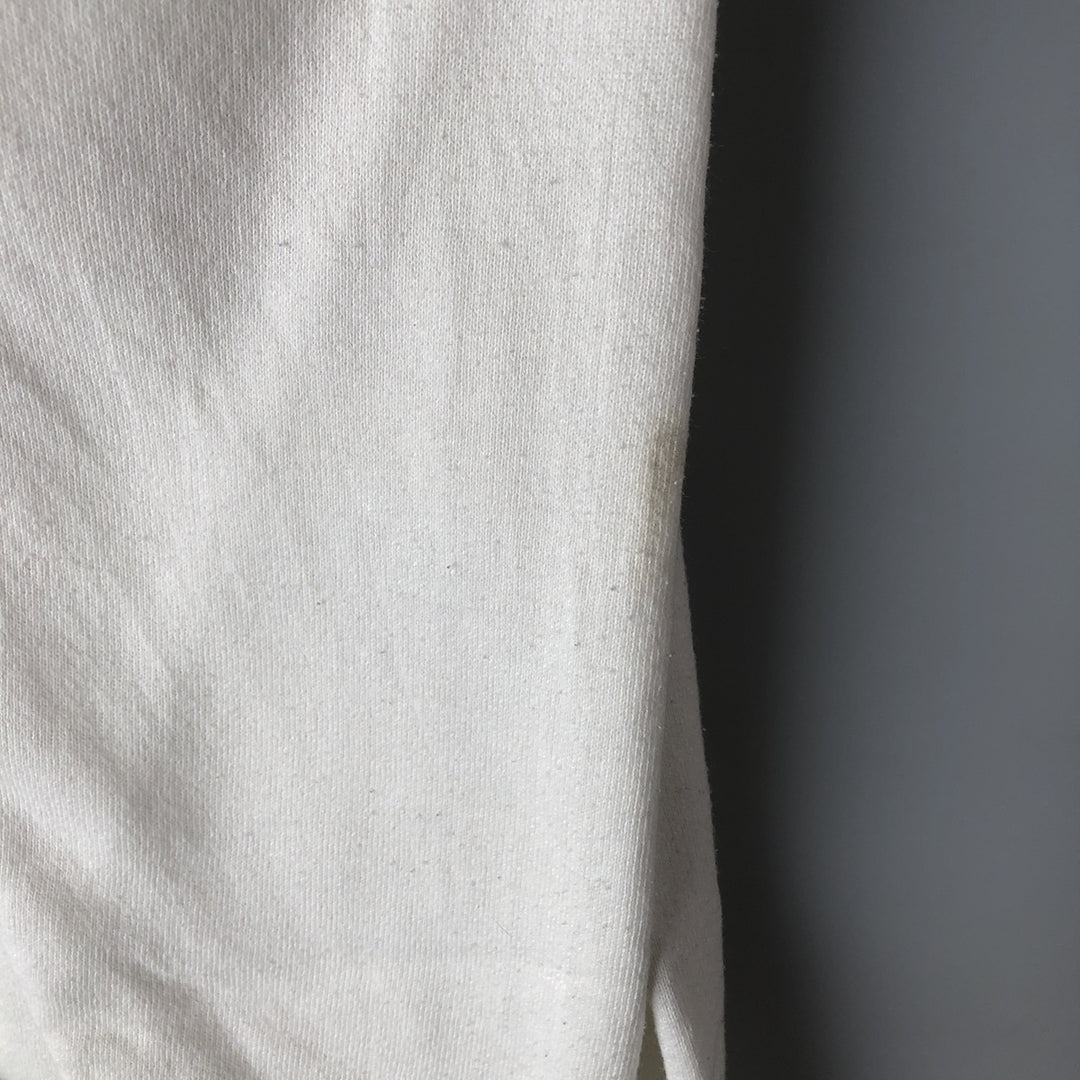 80'S Screen Stars Late Show with David Letterman Print Sweatshirt, Men's Size Medium cotton white type Vintage Second Hand