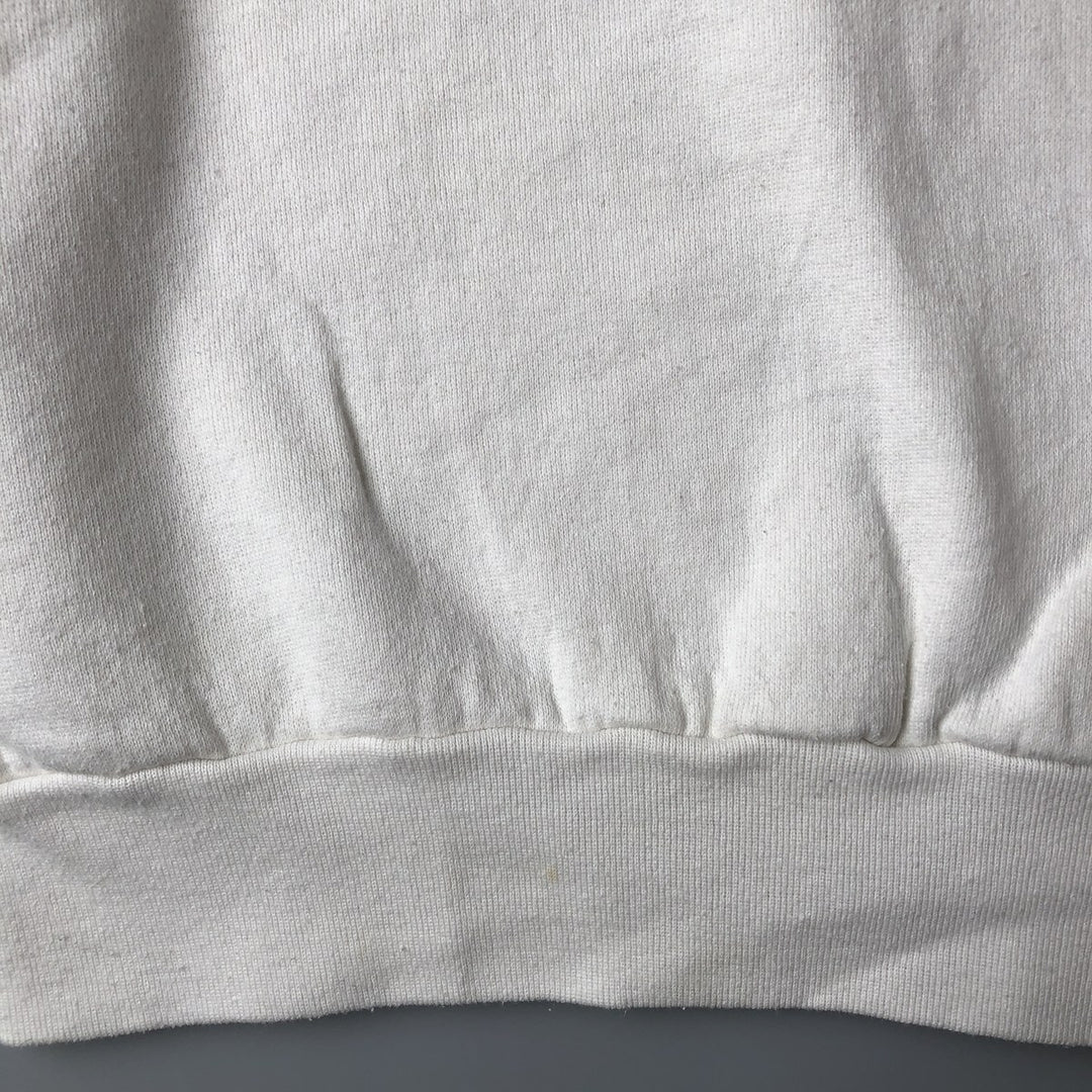 80'S Screen Stars Late Show with David Letterman Print Sweatshirt, Men's Size Medium cotton white type Vintage Second Hand