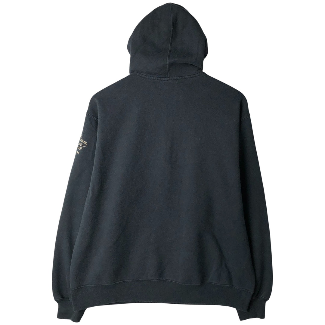 2000'S Harley-Davidson Advertising Pullover Hoodie, Men's Size Medium cotton black type Vintage Second Hand