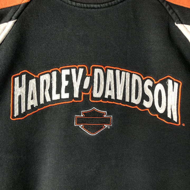 Harley-Davidson Advertising Sweatshirt, Men's L size unclear black type Vintage Second Hand