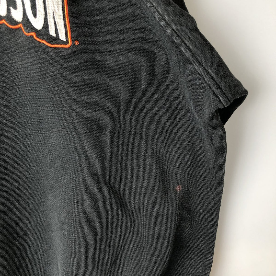 Harley-Davidson Advertising Sweatshirt, Men's L size unclear black type Vintage Second Hand