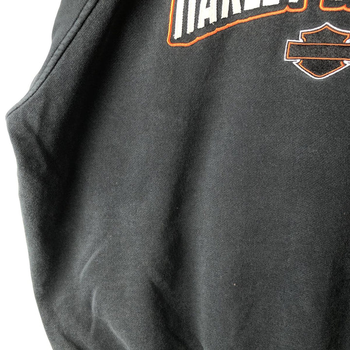 Harley-Davidson Advertising Sweatshirt, Men's L size unclear black type Vintage Second Hand