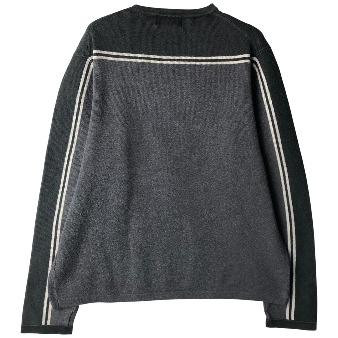 Eddie Bauer Cotton Knit Sweater, Men's XL cotton Charcoal Vintage Second Hand
