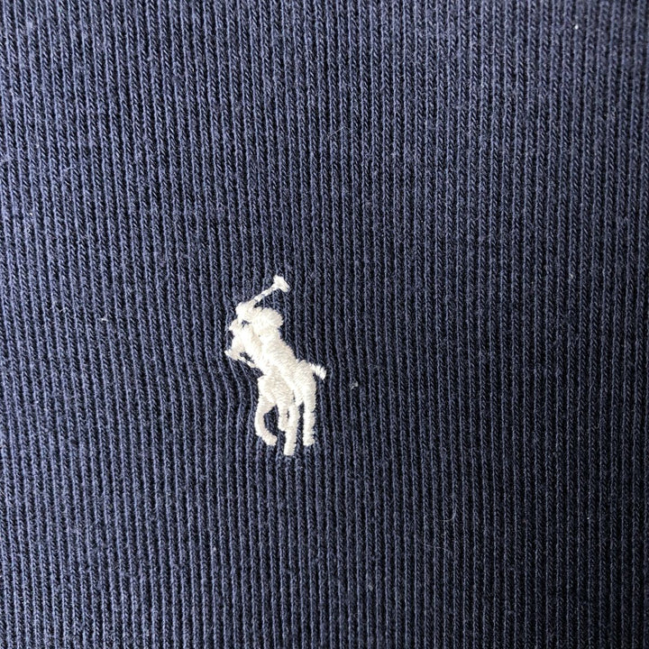 00'S Ralph Lauren cotton knit sweater, men's size XL cotton navy blue type Vintage Second Hand