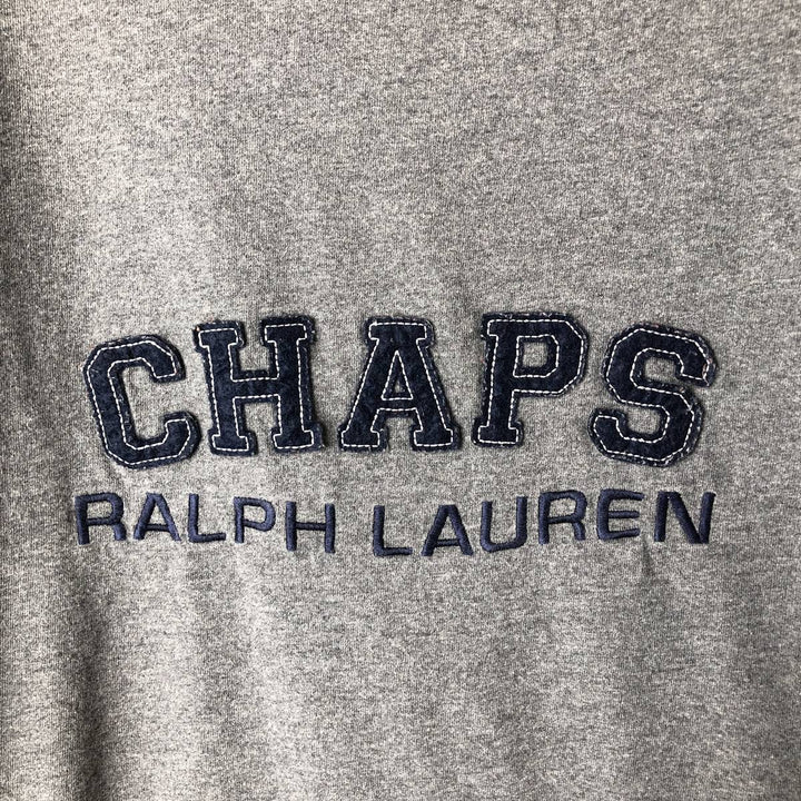 Ralph Lauren CHAPS long-sleeved T-shirt, men's size XL cotton Charcoal Vintage Second Hand